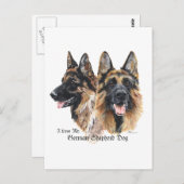 German Shepherd Dog Briefkaart (Voorkant / Achterkant)
