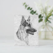 German Shepherd Dog Briefkaart (Staand voorkant)