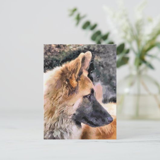 GERMAN SHEPHERD DOG BRIEFKAART (Staand voorkant)