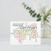 German Shepherd Dog Briefkaart (Staand voorkant)