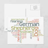 German Shepherd Dog Briefkaart (Voorkant / Achterkant)
