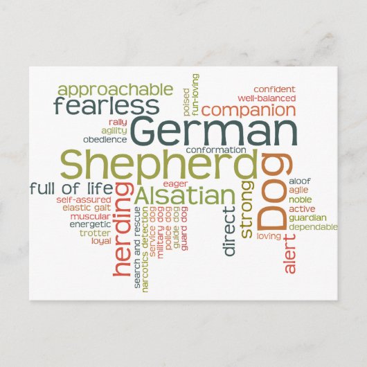 German Shepherd Dog Briefkaart (Voorkant)