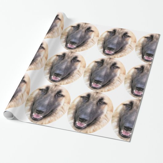 GERMAN SHEPHERD DOG CADEAUPAPIER (Uitgerold)