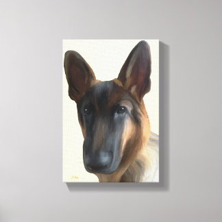 German Shepherd Dog Canvas Afdruk