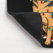 German Shepherd Dog Christmas Lights Xmas Pet Dog  Muismat (Hoek)