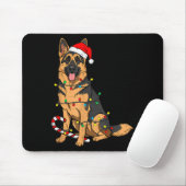 German Shepherd Dog Christmas Lights Xmas Pet Dog  Muismat (Met muis)