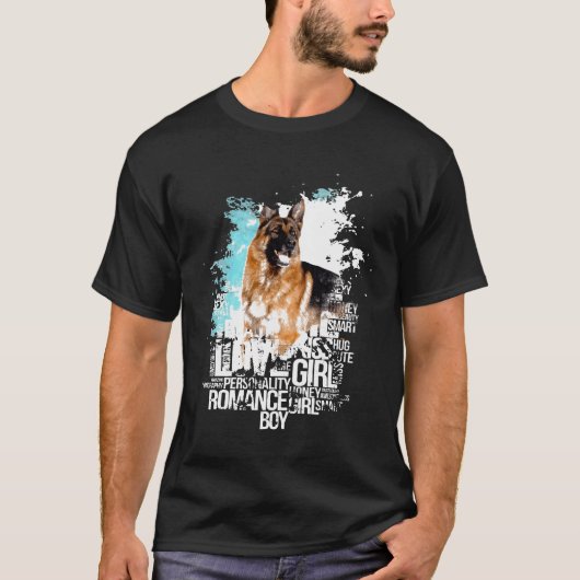 German Shepherd Dog Cool T-shirt (Voorkant)