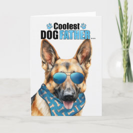 German Shepherd Dog Coudest Dad Vaderdag Feestdagen Kaart