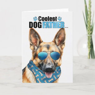 German Shepherd Dog Coudest Dad Vaderdag Feestdagen Kaart