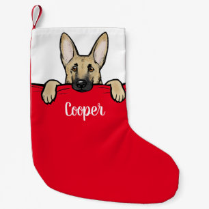 German Shepherd Dog Cute Personalized Kleine Kerstsok
