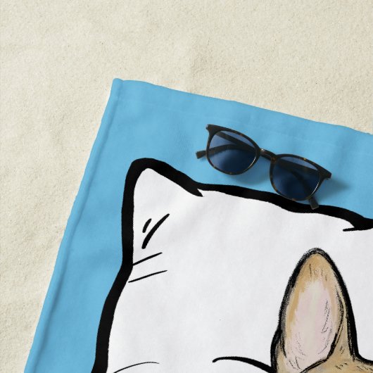 German Shepherd Dog Cute Personalized Strandlaken (In situ)