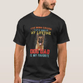 German Shepherd Dog Dad Mijn favoriete naam Happy T-shirt (Voorkant)