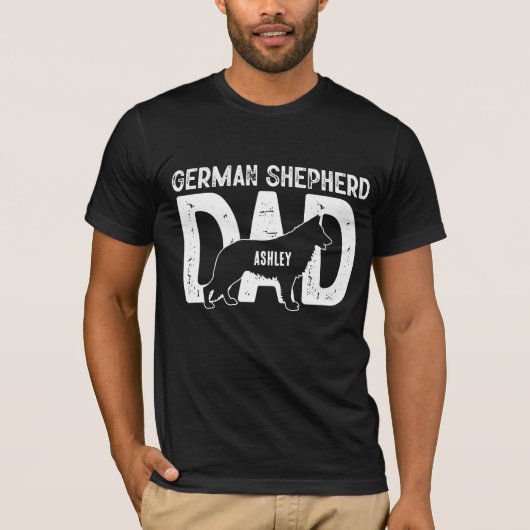 German Shepherd Dog Dad Puppy Dad T-shirt (Voorkant)