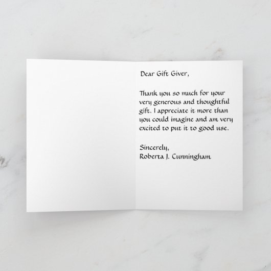 German Shepherd dog "Dankuwel" Bedankkaart (Binnen)