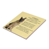 German Shepherd Dog - Daughter Poem Tile Tegeltje (Zijkant)