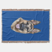 German Shepherd Dog Deken (Voorkant)