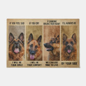 German Shepherd Dog Doormat, German Shepherd Rug Deurmat (Voorkant)