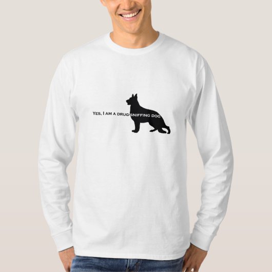 German Shepherd Dog - Drug Sniffing Dog Shirt (Voorkant)