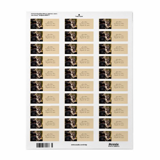 German Shepherd Dog Etiket (Full Sheet)