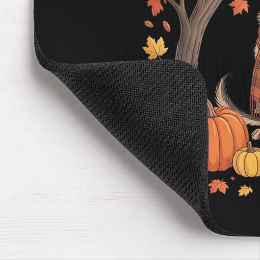 German Shepherd Dog Fall Scarf Pumpkin Autumn Than Muismat (Hoek)