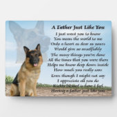 German Shepherd Dog Father Poem Plaque Fotoplaat (voorkant)