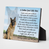 German Shepherd Dog Father Poem Plaque Fotoplaat (Zijkant)