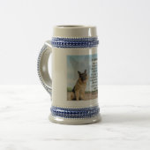 German Shepherd Dog Father Poem Stein Bierpul (Voorkant links)