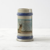 German Shepherd Dog Father Poem Stein Bierpul (Center)