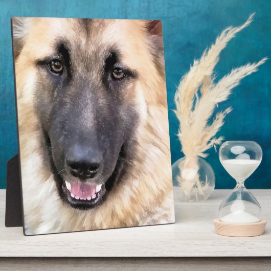 GERMAN SHEPHERD DOG FOTOPLAAT (Zijkant)