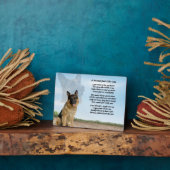 German Shepherd Dog Friend Poem Plaque Fotoplaat (Zijkant)