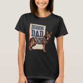 German Shepherd Dog  German Shepherd Doggie Dad T-shirt (Voorkant)