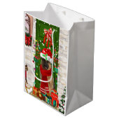 German Shepherd Dog Gift Bag Medium Cadeauzakje (Voorkant Gekanteld)