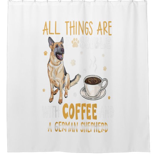 German Shepherd Dog Gift Douchegordijn (Voorkant)