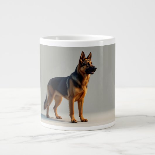 German Shepherd Dog Grote Koffiekop (Voorkant)