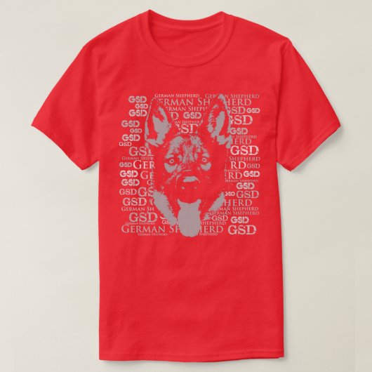 German Shepherd Dog GSD (17) T-shirt (Design voorkant)