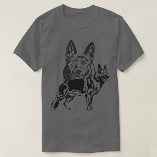 German Shepherd Dog GSD (18) T-shirt (Design voorkant)