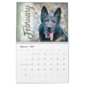 German Shepherd Dog GSD 2019 - Waterverf Kalender (Feb 2027)
