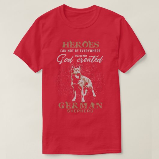 German Shepherd Dog GSD (2) T-shirt (Design voorkant)