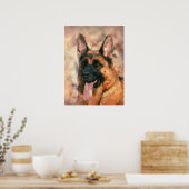 German Shepherd Dog - GSD Poster (Keuken)
