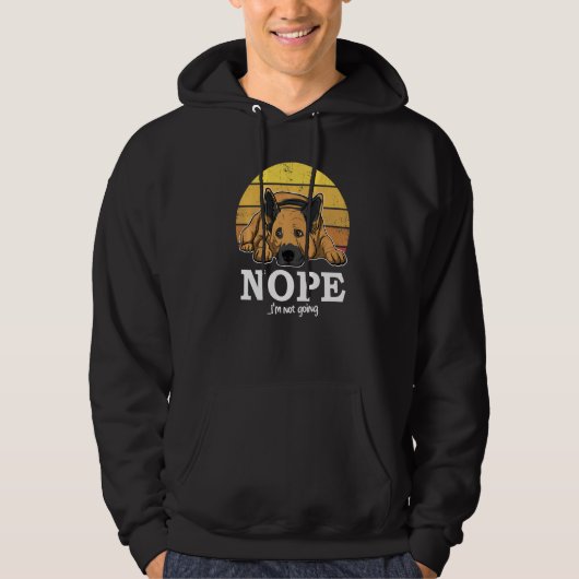 German Shepherd Dog Gsd Sunset  84 Hoodie (Voorkant)