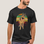 German Shepherd Dog Gsd Sunset 8 T-shirt (Voorkant)