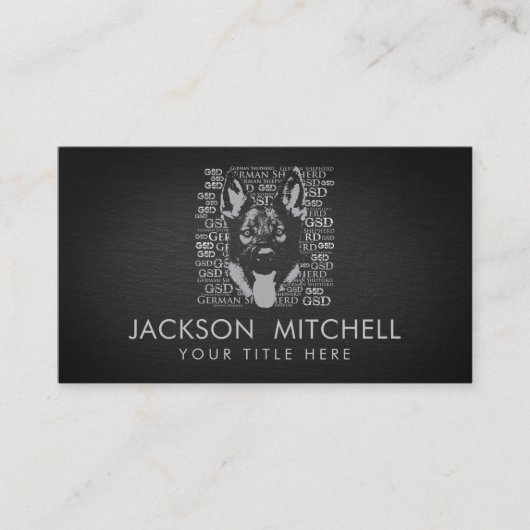 German Shepherd Dog - GSD Visitekaartje (Voorkant)