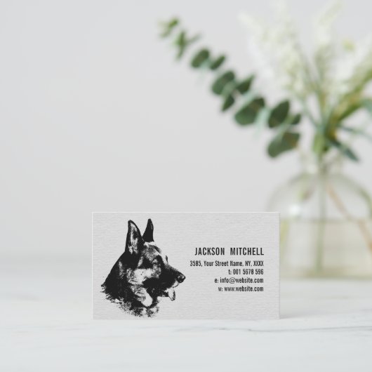 German Shepherd Dog - GSD Visitekaartje (Staand voorkant)