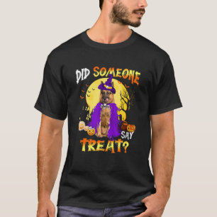 German Shepherd Dog Halloween heeft Trea gezegd T-shirt