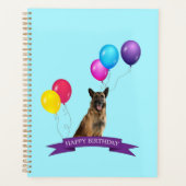 German Shepherd Dog Happy Birthday Gift Bag Planner (Voorkant)
