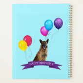 German Shepherd Dog Happy Birthday Gift Bag Planner (Achterkant)