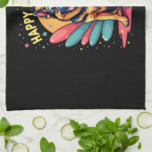 German Shepherd Dog Happy Birthday Party Shep Clot Theedoek (Gevouwen)