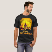 German Shepherd Dog Hatching from Pumpkin Hoowee T-shirt (Voorkant volledig)