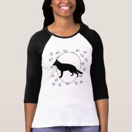 German Shepherd Dog Hearts and Pawprints T-shirt