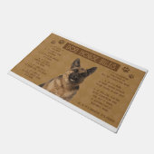 German Shepherd Dog House Regels, als het gebroken Deurmat (Schuin)